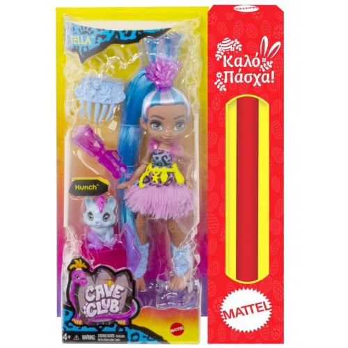 Mattel Λαμπάδα Cave Club Tella Κούκλα Και Hunch GNL82 / GNL86 