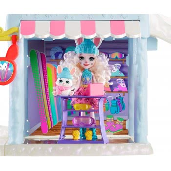 Mattel Λαμπάδα Enchantimals Χιονοδρομικό Σαλέ GJX50 