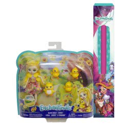 Mattel Easter Candle Λαμπάδα Λαμπάδα Enchantimals Dinah Duck Κούκλα Και Ζωάκια Φιλαράκια GJX43 / GJX45 