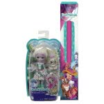 Mattel Λαμπάδα Enchantimals Κούκλα Ζωάκι Και Φιλαράκι Sybill Snow Leopard And Flake FNH22 / GJX42 