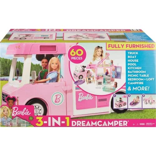 Mattel Λαμπάδα Barbie 3-Σε-1 Dreamcamper Τροχόσπιτο GHL93 