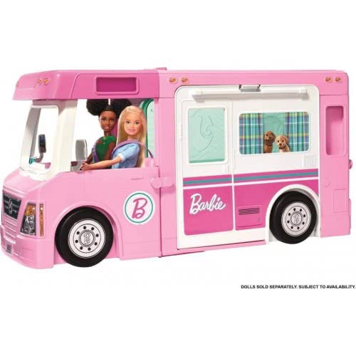 Mattel Barbie 3-In-1 Dreamcamper Vehicle And Accessories GHL93 