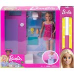 Mattel Λαμπάδα Barbie Δωμάτιο Με Κούκλα Ξανθιά, Ντους DVX51 / FXG51 