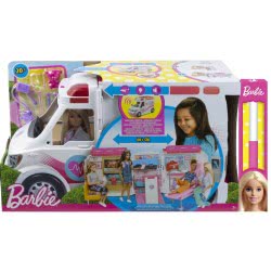 Mattel Λαμπάδα Barbie Κινητό Ιατρείο - Ασθενοφόρο FRM19 
