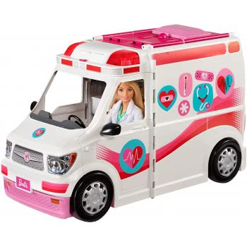 Mattel Λαμπάδα Barbie Κινητό Ιατρείο - Ασθενοφόρο FRM19 