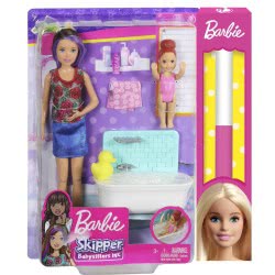 Mattel Λαμπάδα Barbie Skipper Babysitters - Ώρα Για Μπάνιο FXH05 