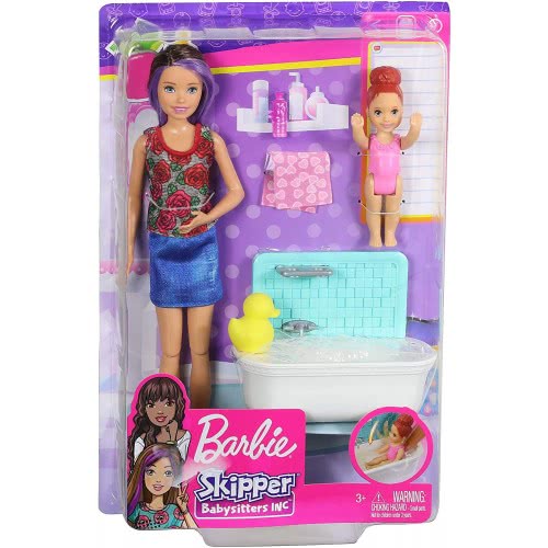Mattel Λαμπάδα Barbie Skipper Babysitters - Ώρα Για Μπάνιο FXH05 