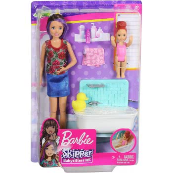 Mattel Λαμπάδα Barbie Skipper Babysitters - Ώρα Για Μπάνιο FXH05 