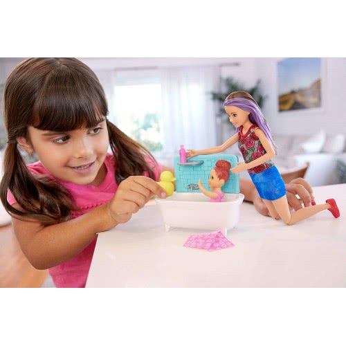 Mattel Λαμπάδα Barbie Skipper Babysitters - Ώρα Για Μπάνιο FXH05 