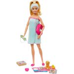 Mattel Λαμπάδα Barbie Wellness Ημέρα Ομορφιάς Σπα Κούκλα Με Κουτάβακι Και 9 Αξεσουάρ GKH73 / GJG55 