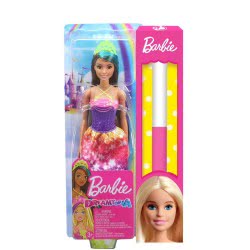 Mattel Easter Candle Barbie Dreamtopia Princess Brunette With Green Hairstreak GJK12 / GJK14 