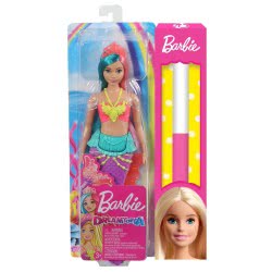 Mattel Λαμπάδα Barbie Dreamtopia Έκπληξη Γοργόνα Κούκλα Με Πορτοκαλί Ουρά GJK07 / GJK11 