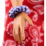 Mattel Easter Candle Barbie Fashionistas Doll Num 151 Μελαχρινή Κούκλα Με Φόρεμα Red Paisley Top FBR37 / GHW65 