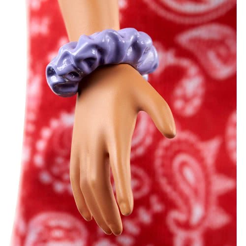 Mattel Easter Candle Barbie Fashionistas Doll Num 151 Μελαχρινή Κούκλα Με Φόρεμα Red Paisley Top FBR37 / GHW65 