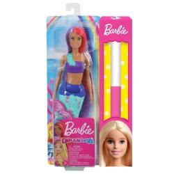 Mattel Λαμπάδα Barbie Dreamtopia Γοργόνα Κούκλα Με Μωβ Ουρά GJK07 / GJK09 