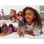 Mattel Easter Candle Barbie Fashionistas Doll Num 141 With Long Red Hair Wearing Tie-Dye Fringe Dress FBR37 / GHW55 