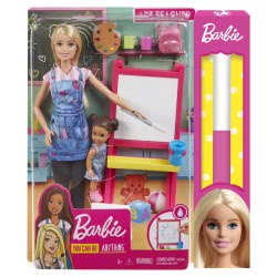 Mattel Λαμπάδα Barbie Δασκάλα Ζωγραφικής Σετ Παιχνιδιού DHB63 / GJM29 