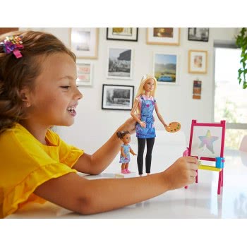 Mattel Easter Candle Barbie Art Teacher Playset DHB63 / GJM29 