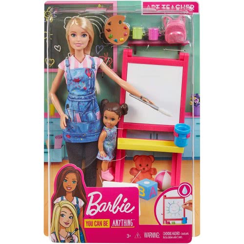 Mattel Λαμπάδα Barbie Δασκάλα Ζωγραφικής Σετ Παιχνιδιού DHB63 / GJM29 