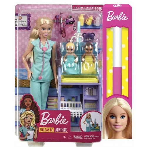Mattel Λαμπάδα Barbie Παιδίατρος Σετ Παιχνιδιού DHB63 / GKH23 