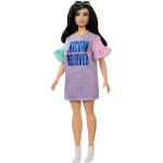 Mattel Λαμπάδα Barbie Fashionistas 127 Original Μελαχρινή Κούκλα Με Φόρεμα Unicorn Believer FBR37 / FXL60 