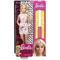 Mattel Easter Candle Barbie Fashionistas 119 Doll With Long Blonde Hair, Wearing Shirt Dress FBR37 / FXL52 