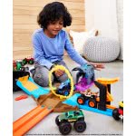 Mattel Hot Wheels Monster Trucks Pit And Launch - Team Mega-Wrex GKY01 / GKY00 887961928020