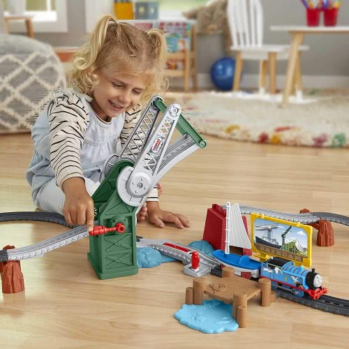 Mattel Thomas Και Friends Bridge Lift Thomas Και Skiff GWX09 887961949476