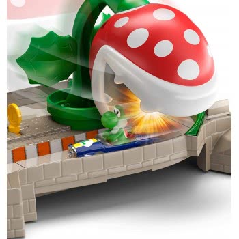 Mattel Hot Wheels Mario Kart Piranha Plant Slide Playset With 1:64 Die-Cast Yoshi And B-Dasher Vehicle GCP26 / GFY47 88796177323