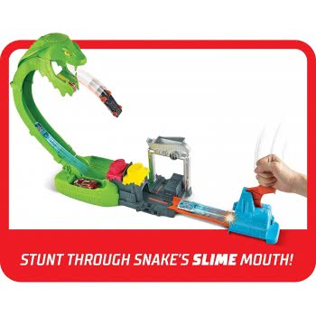 Mattel Λαμπάδα Hot Wheels City Πίστα Φίδι Με Slime GTT93 