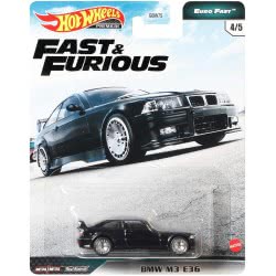 Mattel Hot Wheels Fast And Furious Vehicle - BMW M3 E36 (Μαύρο) GBW75 / GPK53 887961888553