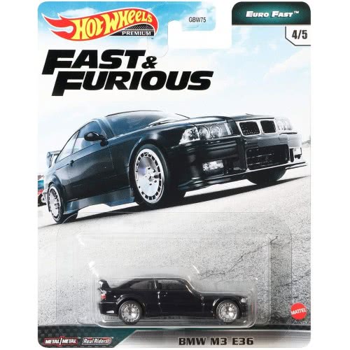 Mattel Hot Wheels Fast And Furious Vehicle - BMW M3 E36 (Μαύρο) GBW75 / GPK53 887961888553