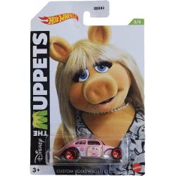 Mattel Diecast Hotwheels Custom Volkswagen Beetle, The Muppets 3/5 [Pink] GYN27 / GRP50 887961909845