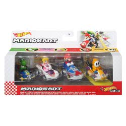 Mattel Hot Wheels Mario Kart Set Of 4 GWB36 / GWB38 887961936186