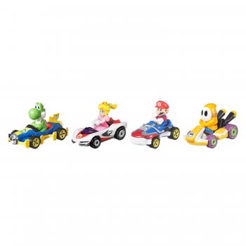 Mattel Hot Wheels Mario Kart Set Of 4 GWB36 / GWB38 887961936186