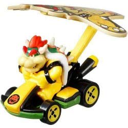 Mattel Hot Wheels Die-Cast Mario Kart Bowser Standard Kart + Bowser Kite GVD30 / GVD33 887961923209