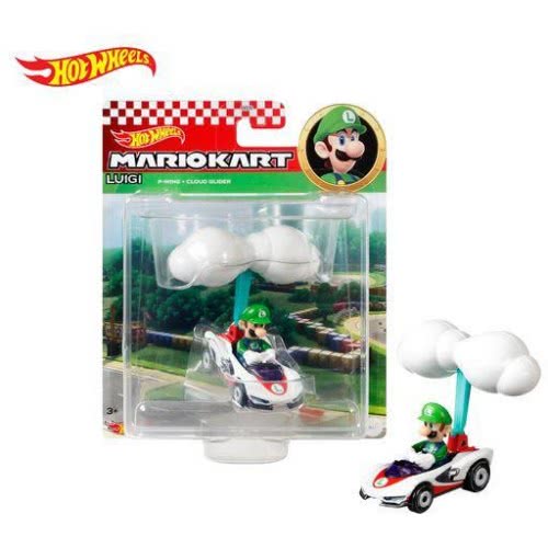 Mattel Diecast Hot Wheels Mario Kart Luigi Με Ανεμόπτερο GVD30 / GVD35 887961923230