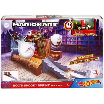 Mattel Hot Wheels Mario Kart Track Set Assortment 4 Different Tracks With Mario Kart 1:64 Scale Vehicles And Nemesis GCP26 / GNM