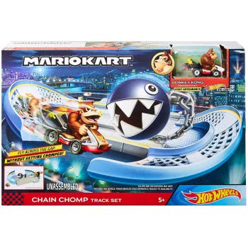 Mattel Hot Wheels Mario Kart Track Set Assortment 4 Different Tracks With Mario Kart 1:64 Scale Vehicles And Nemesis GCP26 / GKY