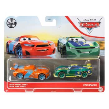 Mattel Disney Pixar Cars Ryan Inside Laney And Eric Braker Αυτοκινητάκια Σετ Των 2 DXV99 / GRR21 887961910315