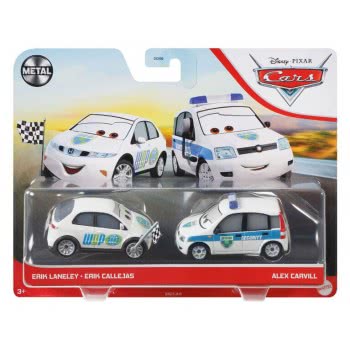 Mattel Disney Pixar Cars Security Guard & Race Starter Αυτοκινητάκια Σετ Των 2 DXV99 / GXG73 887961956566