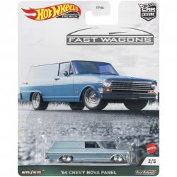 Mattel Hot Wheels Car Culture Fast Wagons 64 Chevy Nova Panel FPY86 / GRJ66 887961906066