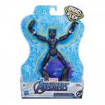 Hasbro Marvel Avengers Bend And Flex Action Figure, 6-Inch Flexible Black Panther Figure, Includes Blast Accessory E7377 / E7868