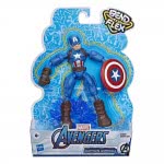Hasbro Marvel Avengers Bend Και Flex Action Figure, 6-Ιντσών Captain America Περιλαμβάνει Αξεσουάρ Έκρηξης E7377 / E7869 5010993