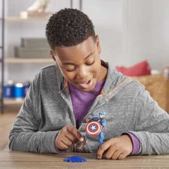 Hasbro Marvel Avengers Bend And Flex Action Figure, 6-Inch Flexible Captain America Figure, Includes Blast Accessory E7377 / E78