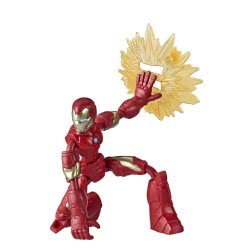 Hasbro Marvel Avengers Bend Και Flex Action Figure, 6-Ιντσών Iron Man Περιλαμβάνει Αξεσουάρ Έκρηξης E7377 / E7870 5010993791996
