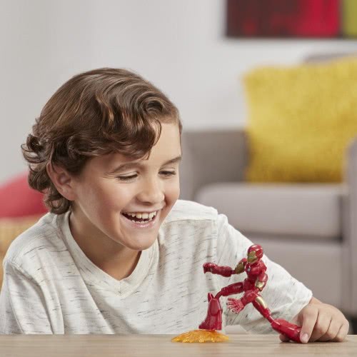 Hasbro Marvel Avengers Bend Και Flex Action Figure, 6-Ιντσών Iron Man Περιλαμβάνει Αξεσουάρ Έκρηξης E7377 / E7870 5010993791996
