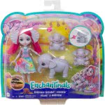 Mattel Enchantimals Esmeralda Elephant 15.2-Cm With 3 Elephant Animal Friends Κούκλα Και Ζωάκια Φιλαράκια GJX43 / GTM30 88796191
