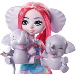 Mattel Enchantimals Esmeralda Elephant 15.2-Cm With 3 Elephant Animal Friends Κούκλα Και Ζωάκια Φιλαράκια GJX43 / GTM30 88796191