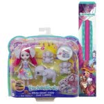 Mattel Λαμπάδα Enchantimals Esmeralda Elephant 15.2-Cm With 3 Elephant Animal Friends Κούκλα Και Ζωάκια Φιλαράκια GJX43 / GTM30 